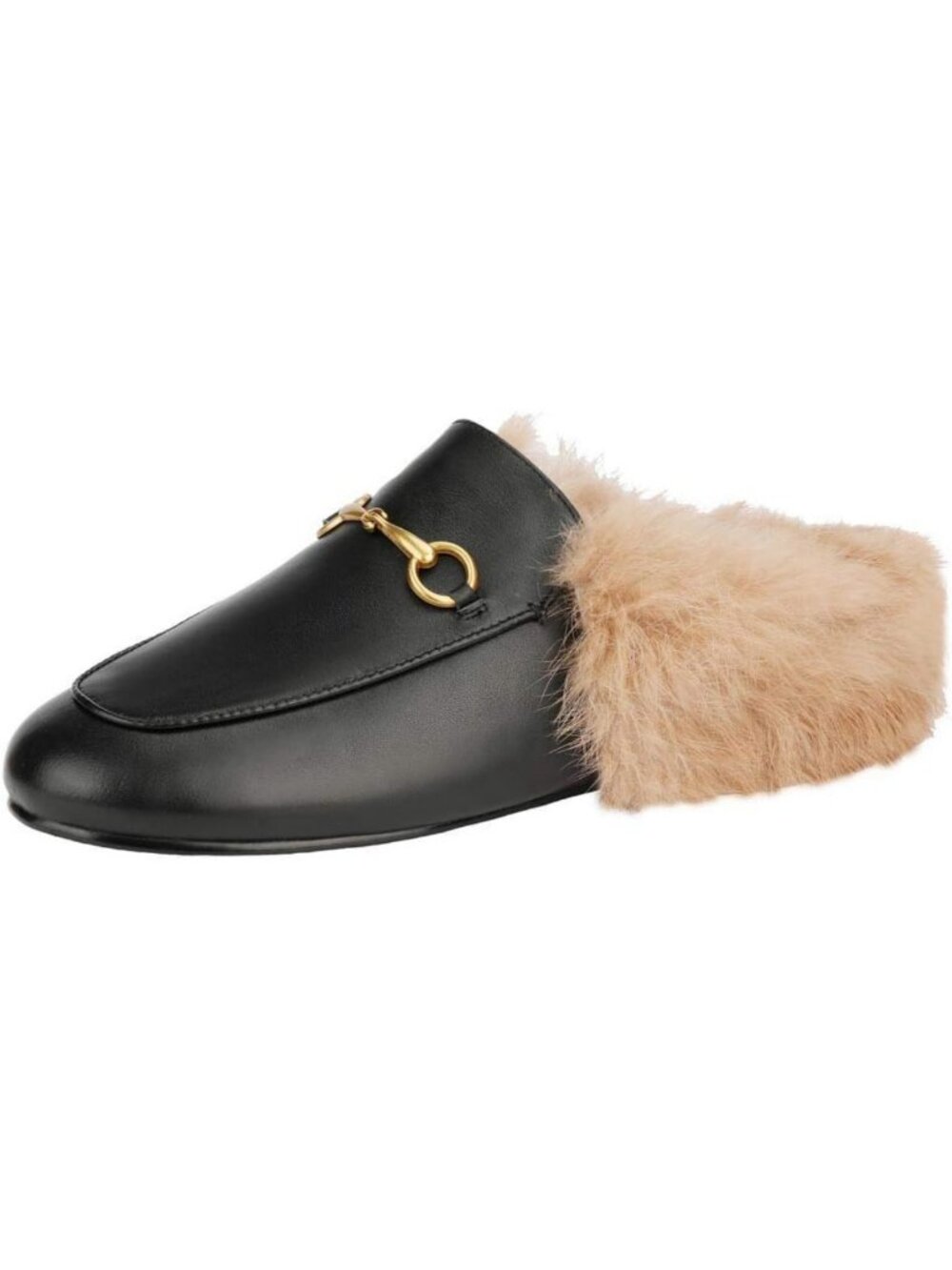 Cozy Fur Mule Flats for Women | Comfortable Backless Loafers & Casual Slides